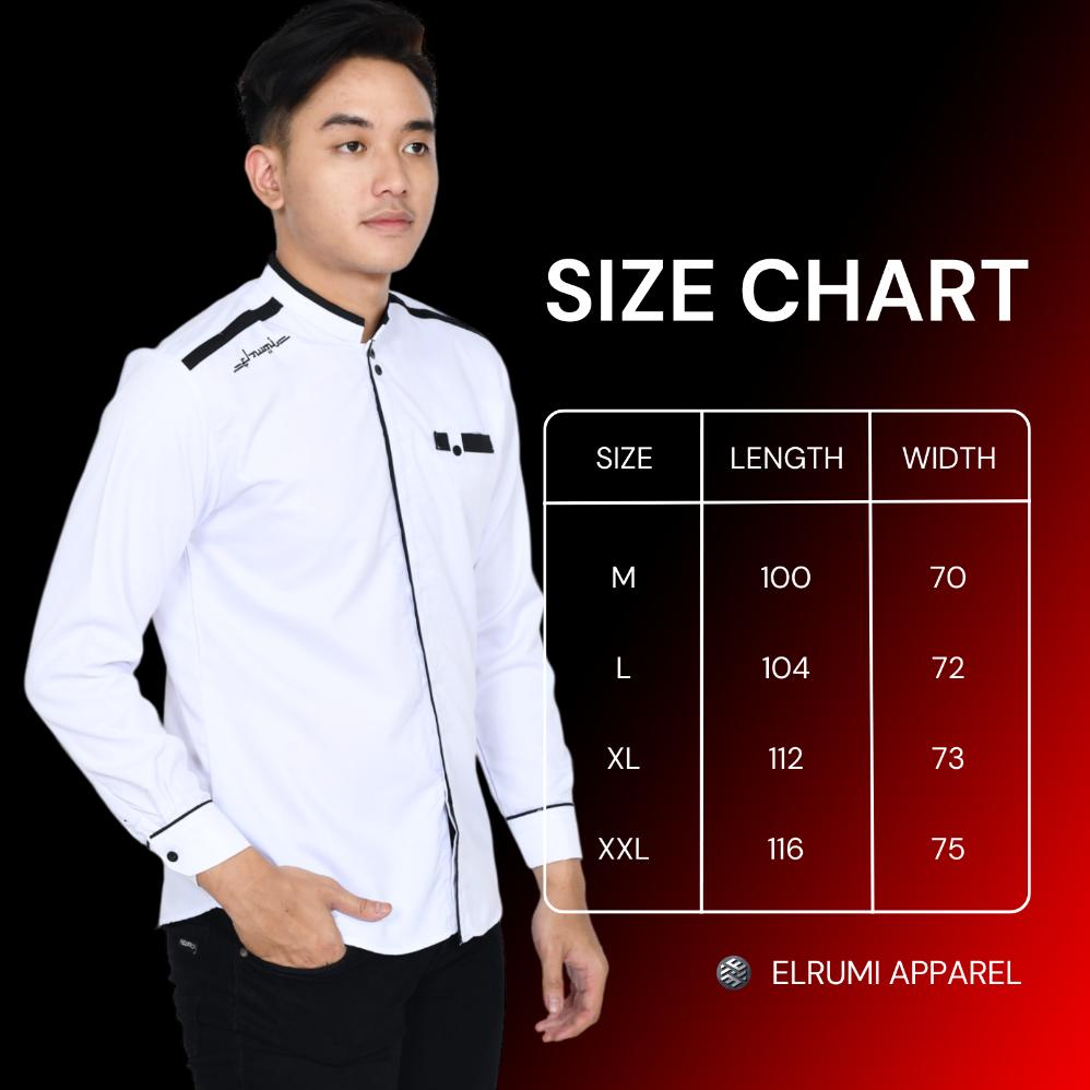 Original Baju Koko Pria Dewasa Lengan Panjang Slim Fit Warna Putih Motif Yordan Promo Termurah