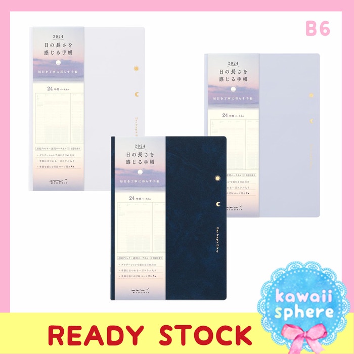 

Promo Midori 2024 Limited Edition Weekly Planner B6 Weekly Vertical Ready