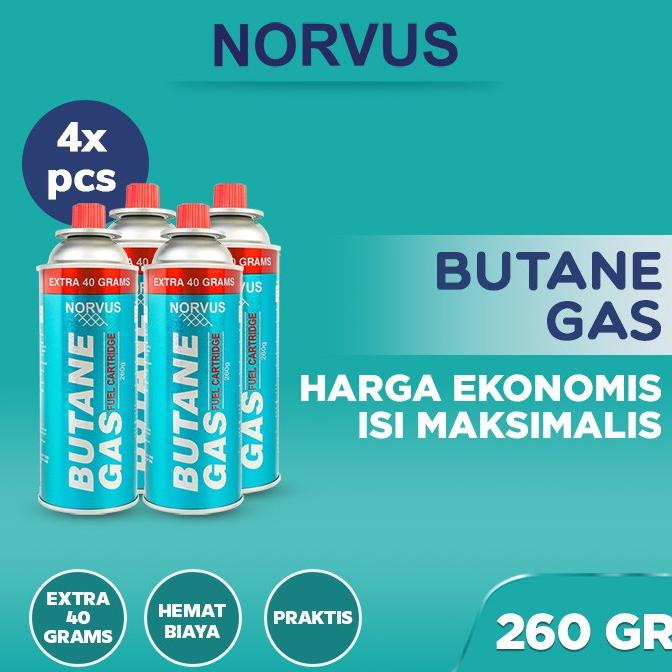 Butane Gas Bundling 4x 260g - NORVUS