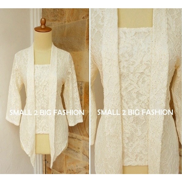 Kebaya Kutubaru / Kebaya Bali / Kebaya Akad / Kebaya Putih Longtorso