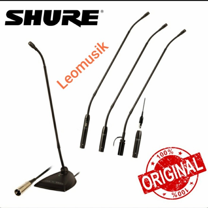 MIC MEJA/PODIUM SHURE MX 418D/C GOOSENECK ORIGINAL GARANSI RESMI