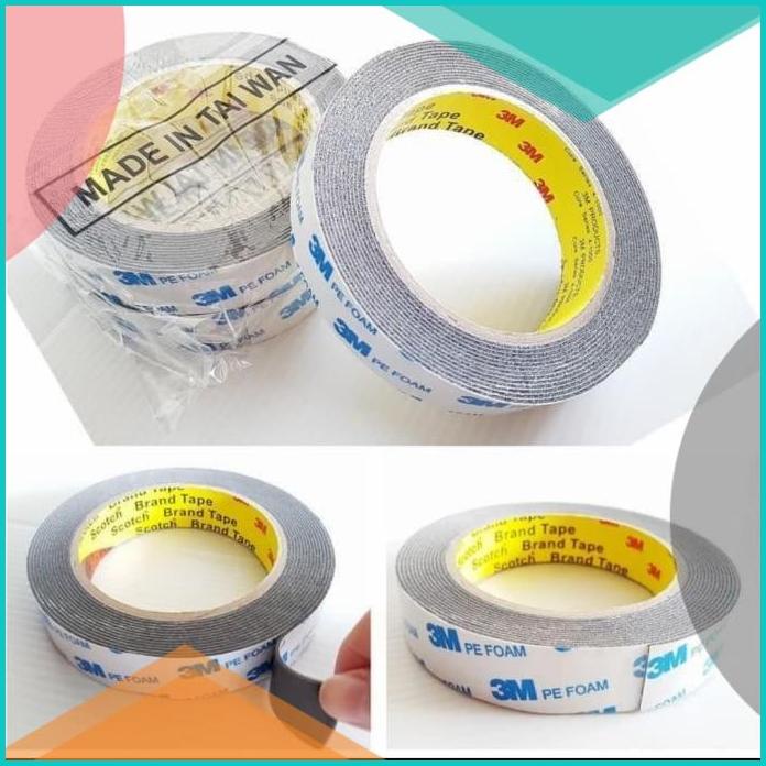 

DOUBLE TAPE 3M PE FOAM/ SOLASI BUSA 20mm x 4,4M (KUALITAS TERBAIK) 20