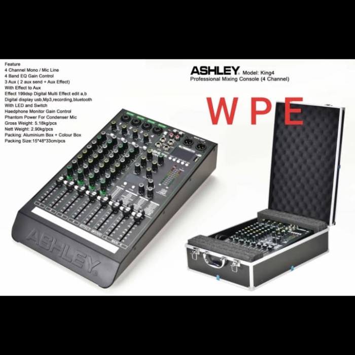 mixer audio ashley king4 ORIGINAL ashley king 4 4 channel