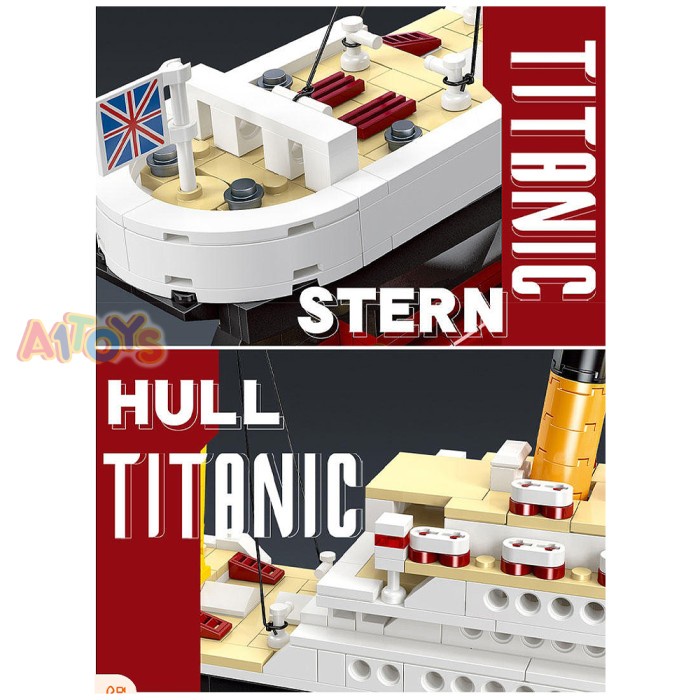 HOT SALE MINIATUR KAPAL RMS TITANIC BRICKS KAPAL MAINAN BLOCKS TITANIC KAPAL TERMURAH