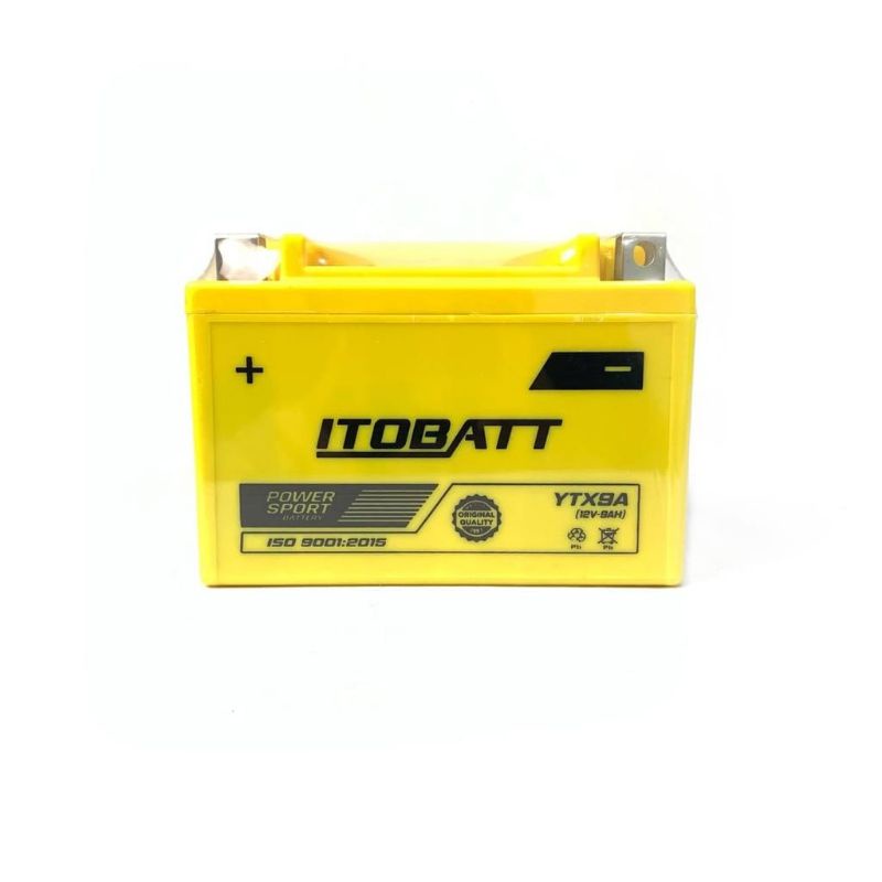 Aki Accu Motor Ninja 250 Fi / Karbu Z250 Sl Ninja 250 Mono Versys 250 Itobatt Ytx9 Aki Kering 12V