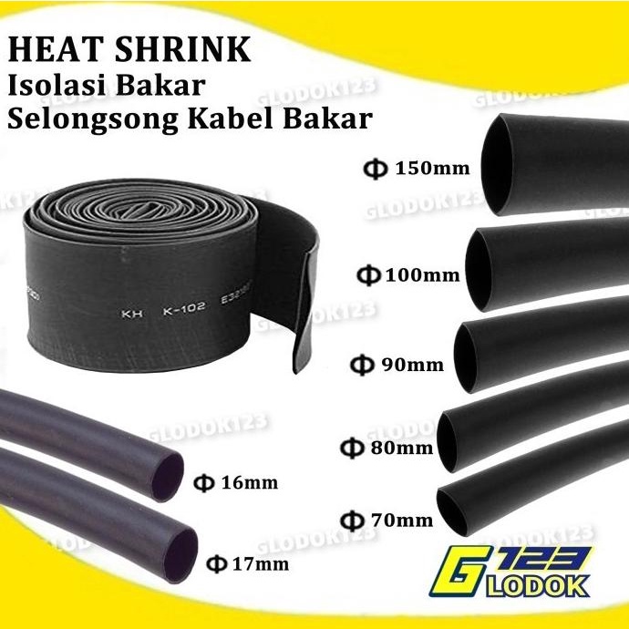 Selongsong Kabel Bakar Isolasi Selang Sambung Heat Shrink Tube Besar