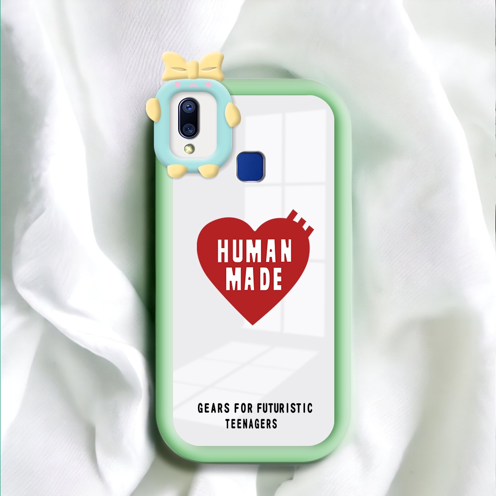 Hpkesing untuk Vivo Y91 Y91C Y93 Y95 Y55 5G Y55+ 5G Y55S 2023 5G Y75 5G  Small Monster Phone Casing 