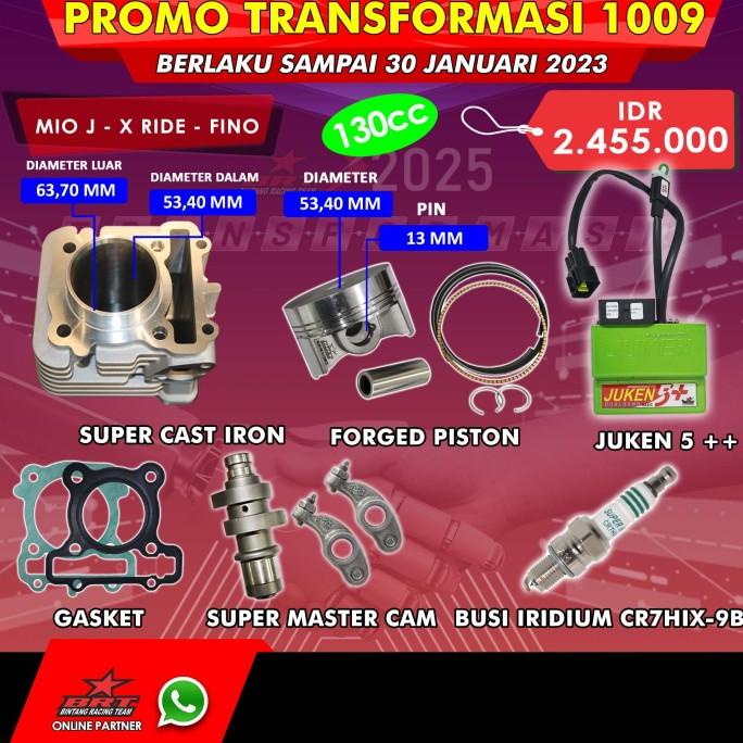 PAKET BORE UP YAMAHA MIO J / FINO - 130CC - PROMO BRT 1010