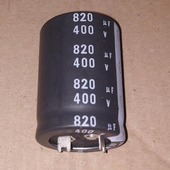 C Elko Elco 820uF 400V 820 uF 400 V