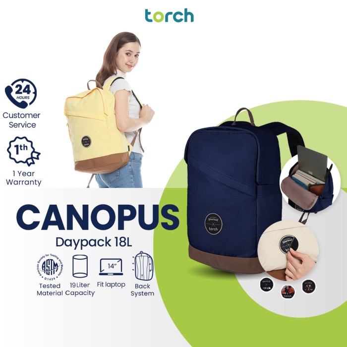Murah Torch Petualangan Sherina Tas Sekolah Backpack Laptop Canvas - Canopus