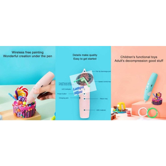 

Ready Pen Gambar Cetak 3D Gratis Isi Drawing Pen Kid Toy Deli _.