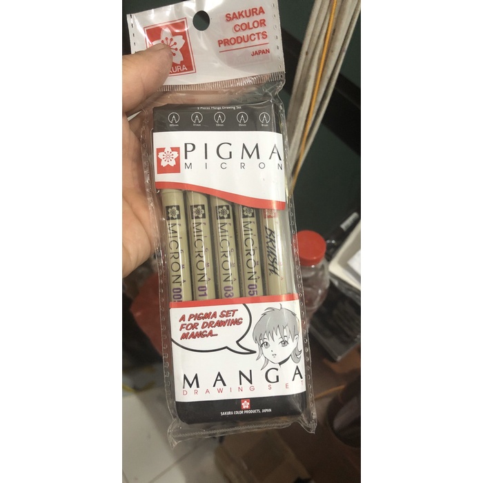 

Promo Sakura Micron Manga Set Isi 5 Pulpen _.