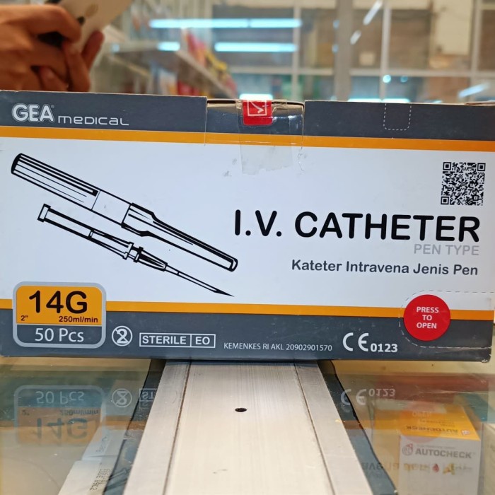 IV Catheter 14 G Gea abocath 14 G Gea jarum infus -JFT