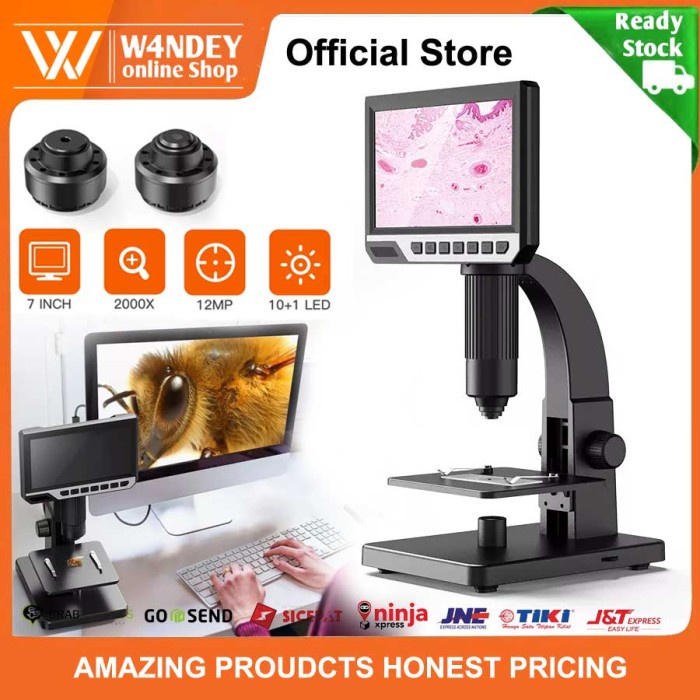 Promo Digital Microscope Inskamp 315 Zoom 2000X Layar 7 Inch 12Mp Microscope