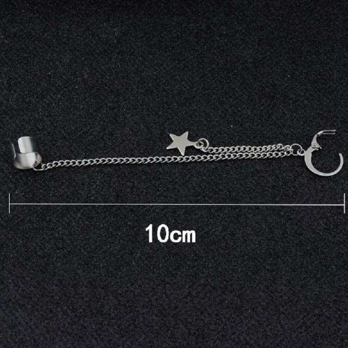 Anting pria wanita korea tindik jepit tusuk BTS GOT7 KPOP - J03 T03
