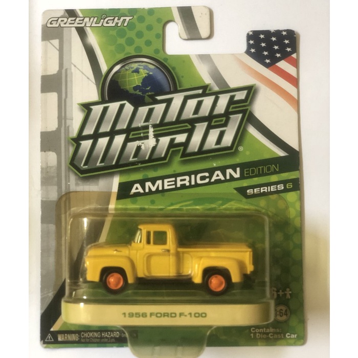 DISKON SPESIAL GREENLIGHT MOTOR WORLD 1956 FORD F100 SERIES 6 TERLARIS