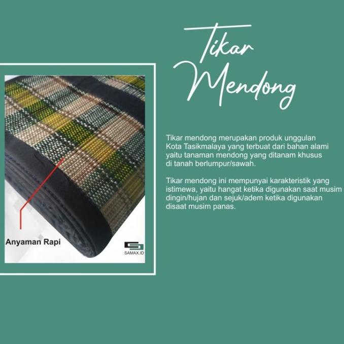 Tikar Lipat Piknik Ramayana - Tikar Lipat Mendong ukuran Jumbo 2x3 m