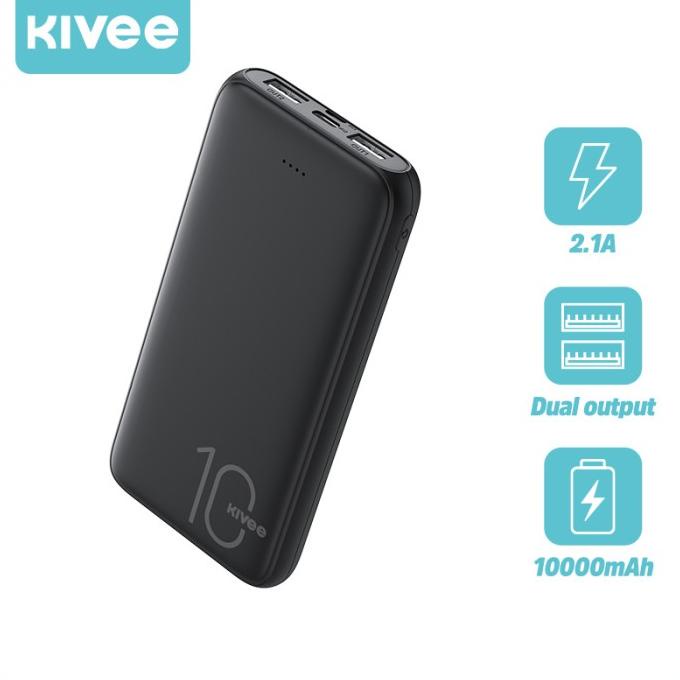 Best Sales Kivee Power Bank 10000Mah Fast Charging Dual Usb Port 2.1A Pt62 Limited Edition