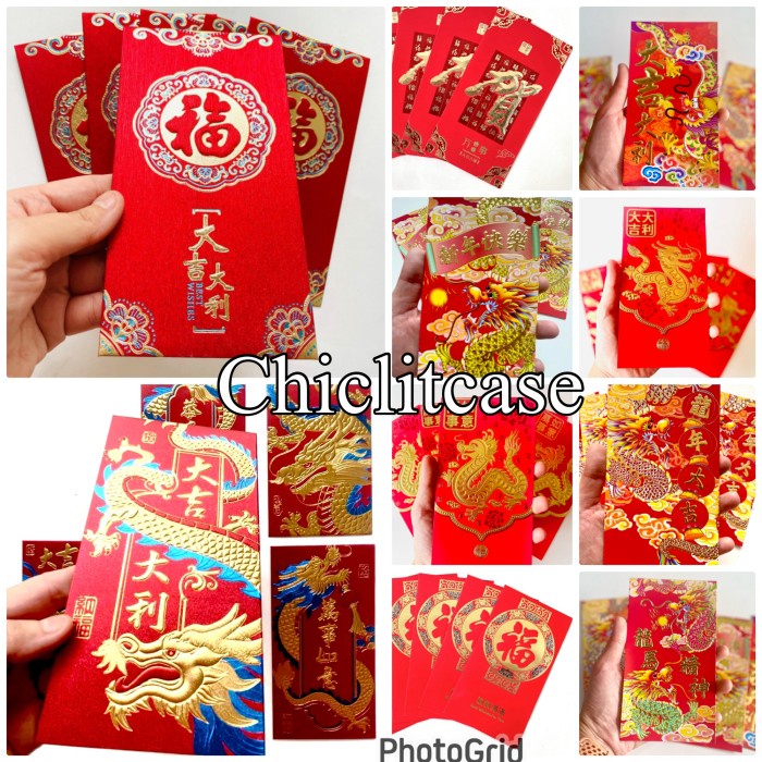 

Angpao merah imlek / angpao sincia / angpao fu fuk/ angpao naga