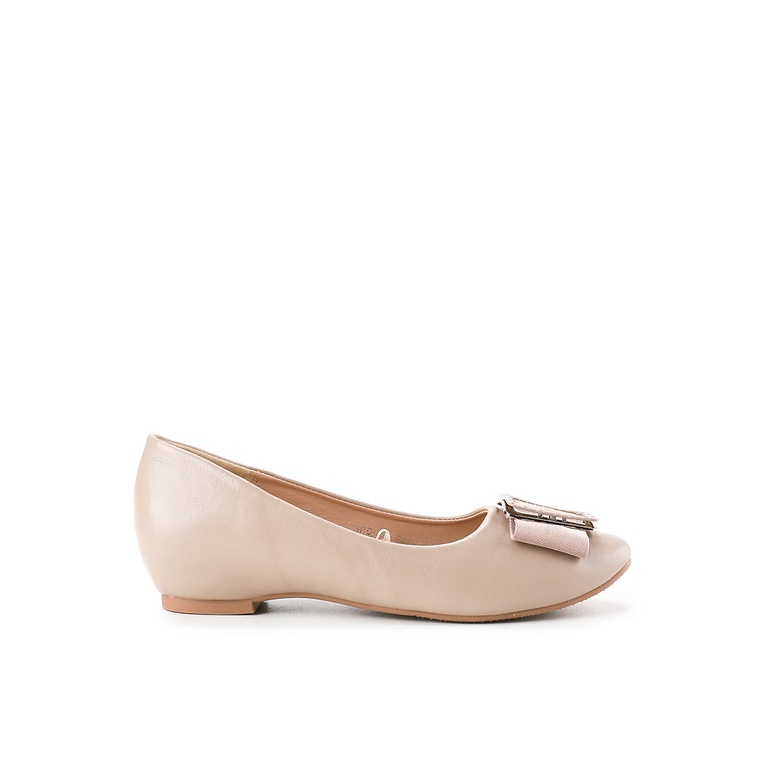 Sepatu Flat Yongki Komaladi Original Wanita Teplek Ballerina shoes dengan aksen statementable panel 