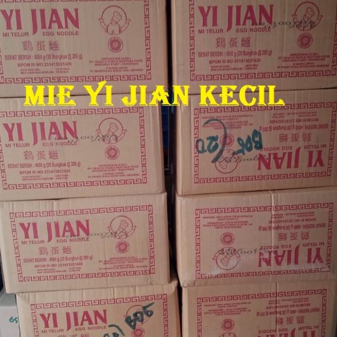 

Mi Mie Telur Yi Jian KECIL 1 KARTON DUS 200gr Kering Yijian Telor