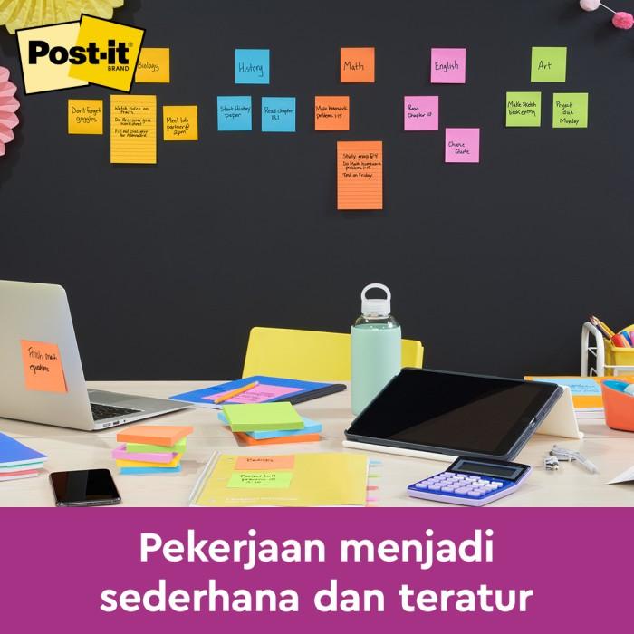 

TERLARIS - POST-IT SUPER STICKY NOTES ENERGY BOOST 654-5SSAU MEMO 5 PAD 3X3