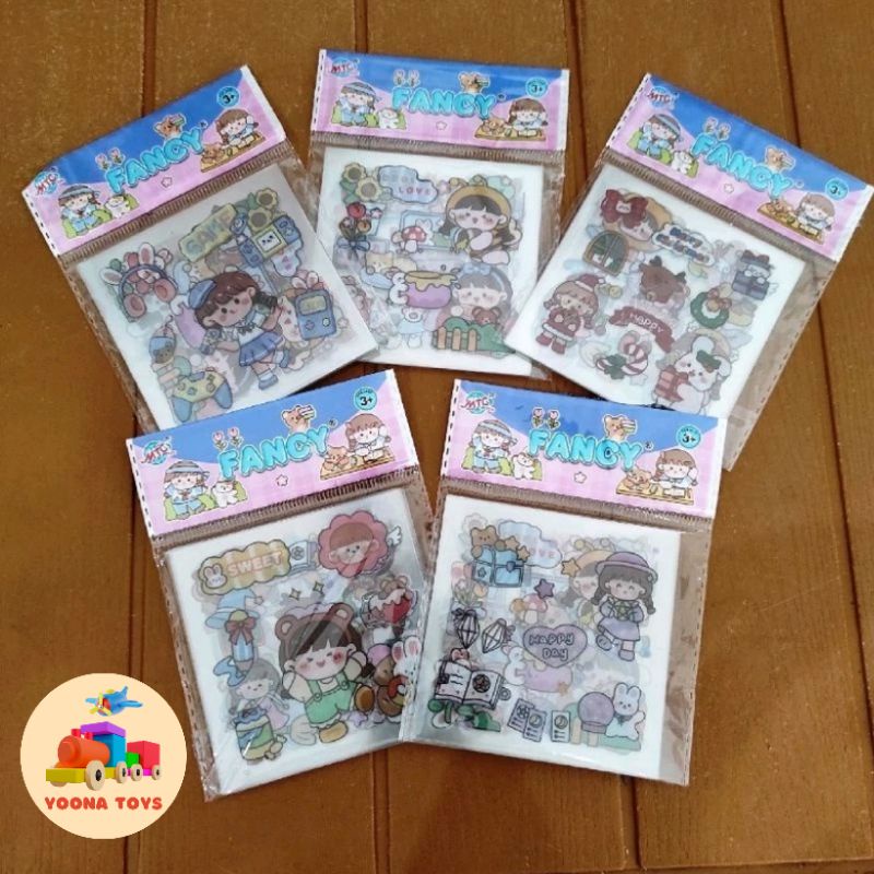 

YT Stiker Kartun Korea Lucu Fancy Anti Air