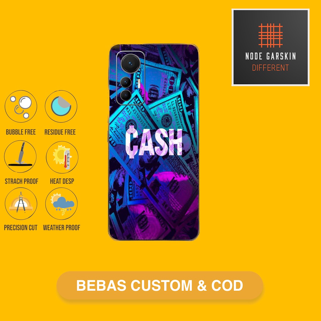 Garskin Skin Vinyl Xiaomi 12 Lite Mi 12 Lite Fullbody Atau Backonly - Bisa Custom - Kode 4 Case Stic