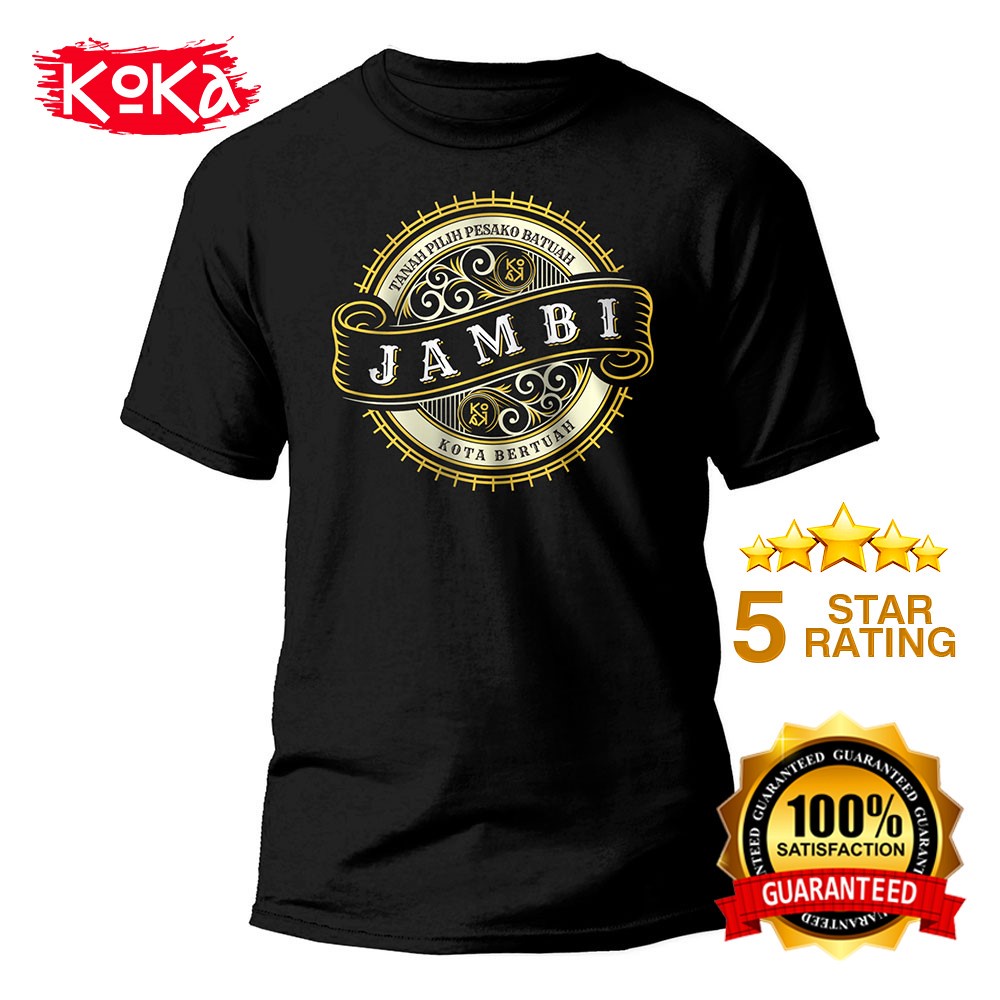 T-Shirt Distro Premium - KOTA BERTUAH - Kaos Khas JAMBI - JMB3