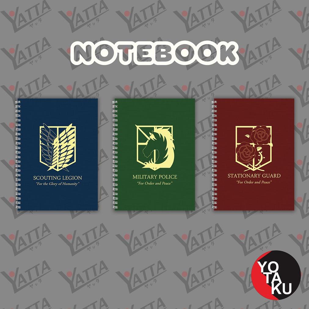 

termurah Notebook Anime Attack on Titan Logo A6/A5/B5 Scouting Legion Garis atau Polos Buku Catatan YOTAKUSHOP terbaru