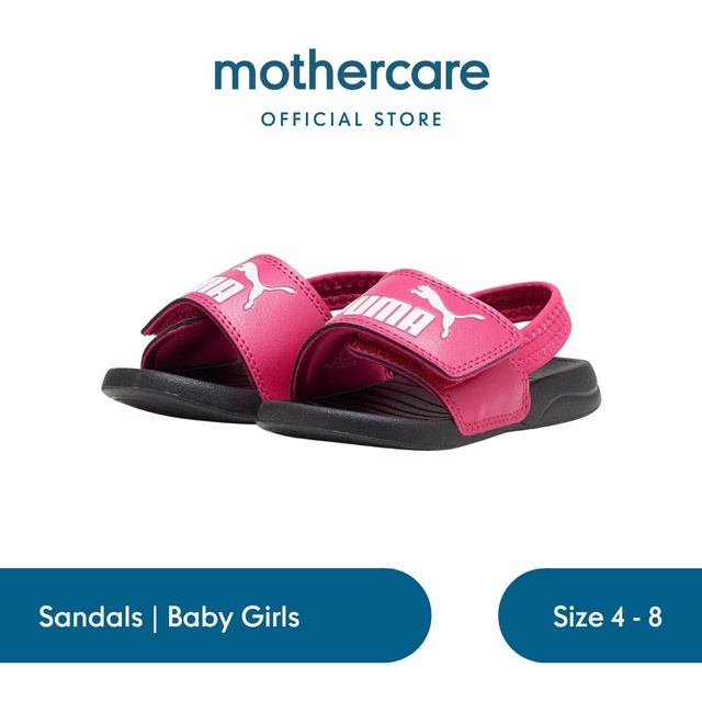 Puma Popcat 20 Backstrap Slides Sandal Infant - Sepatu Sandal Bayi Perempuan (Pink)