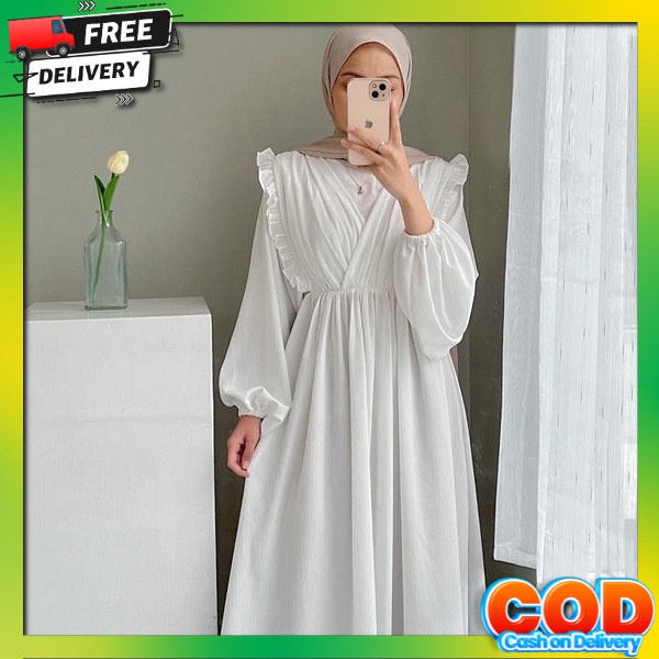 Ghamis Kekinian Games Remja Import Bahan Premium Gsmis Perempuan Terbaru Baju Driss Outfit Pengajian