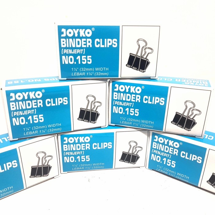 

Promo Cod Harga Grosir(12Boxes) Binder Clip Jepitan Kertas Joyko No.155