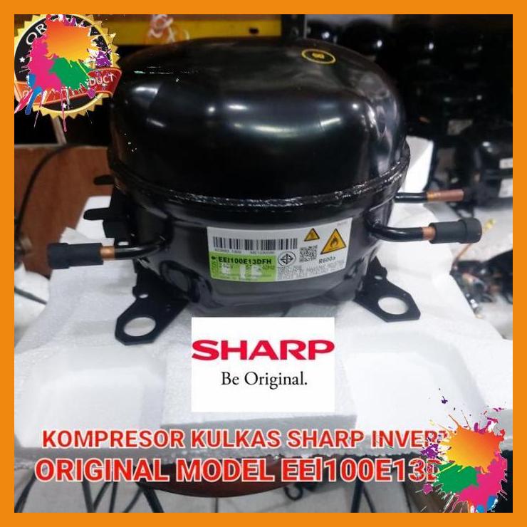 kompresor kulkas sharp eei00e13dfh 2 pintu inverter original ori [neb]