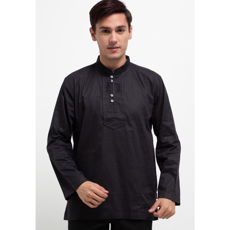 Baju Koko Titans Original Pria Muslim Regular fit Lebaran Bermerk Modis Long Sleeves Cowok Katun