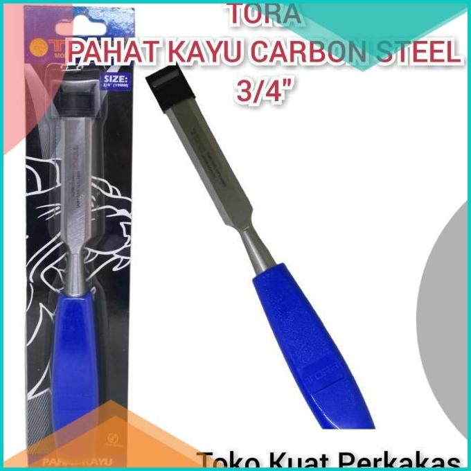 

Pahat kayu carbon steel TORA 3/4" 19MM 20JVLZ3 tools n parts
