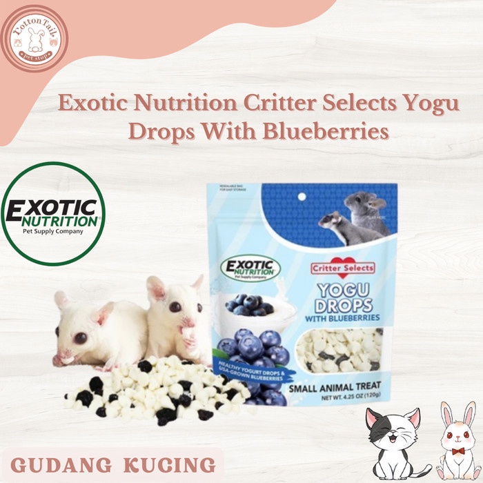 

Exotic Nutrition Critter Selects Yogu Drops With Blueberries