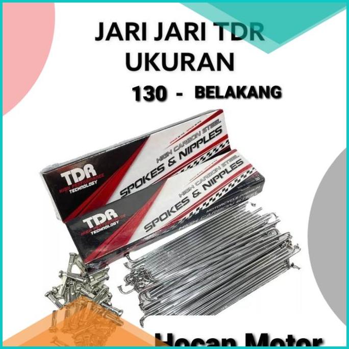 RUJI JARI JARI TDR CHROME UKURAN 130 RING 17 BELAKANG BEAT VARIO SCOP