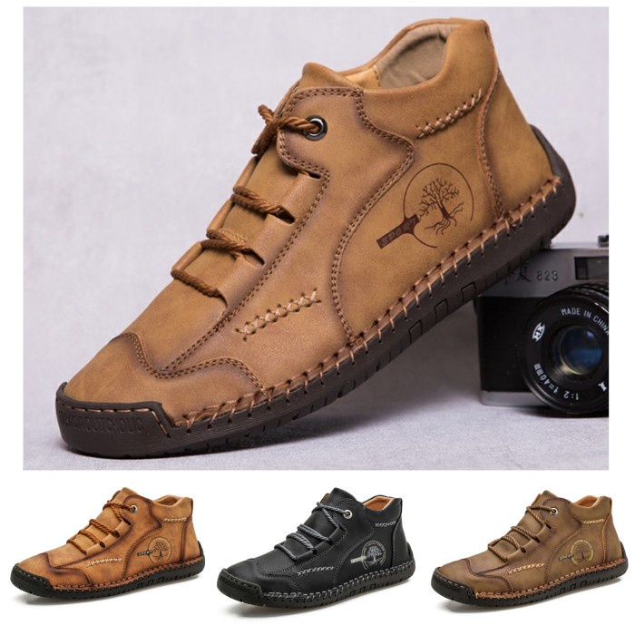 SEPATU PRIA SEMI FORMAL BOOTS KLASIK IMPORT KULIT ASLI ORIGINAL