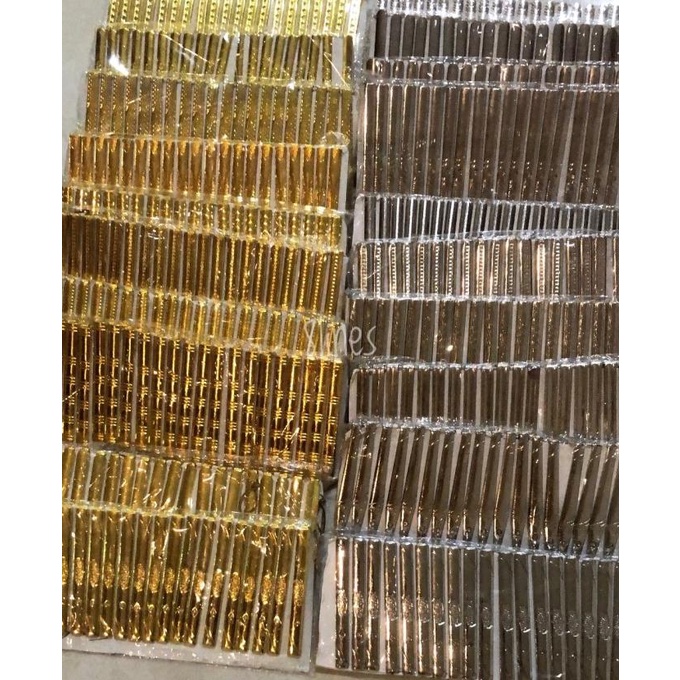 Jepitan Dasi Penjepit Dasi Gold Emas Silver Grey Import Pin Dasi