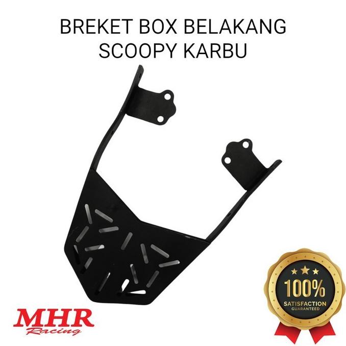 Breket Box Scoopy Karbu MHR Racing Dudukan Bagasi Belakang Motor