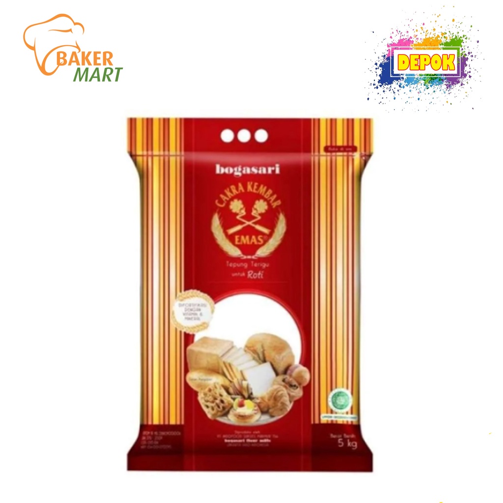 

Tepung Cakra Emas Roti 5Kg