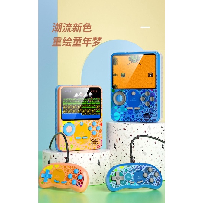 ROCKWARE G6 - Game Console 3.5 inch Classic Retro Gameboy - 666 Games