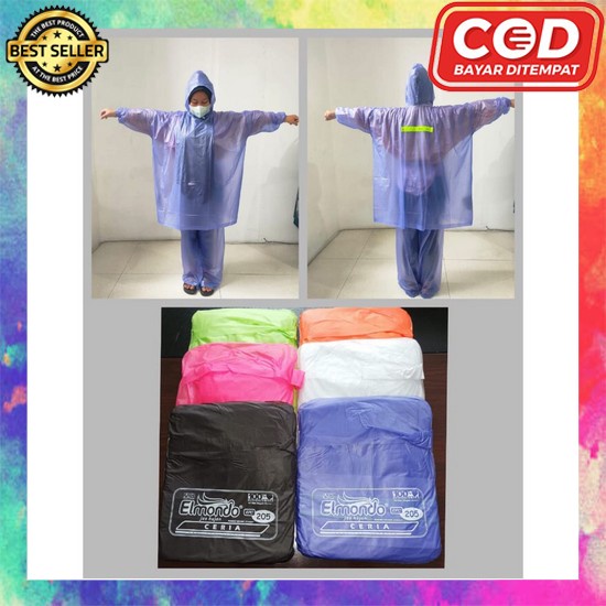 Jas Hujan Poncho Penguin Lgx 777 Super Tebal Jas Hujan Pria Wanita Mantel Motor Pvc By Miseku Anti R