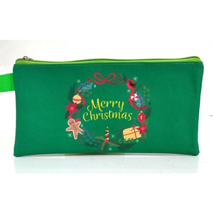 

Produk Terbaik] Mini Case Christmas Wreath Pencil Case Tempat Pensil Souvenir Natal