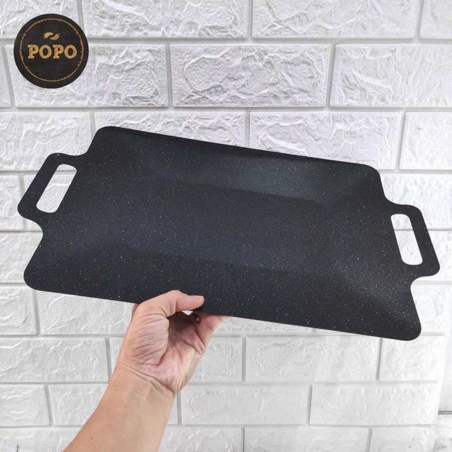 Multi Grill Pan Segi Bbq Datar Wajan Panggang Persegi Kebab Anti Lengket