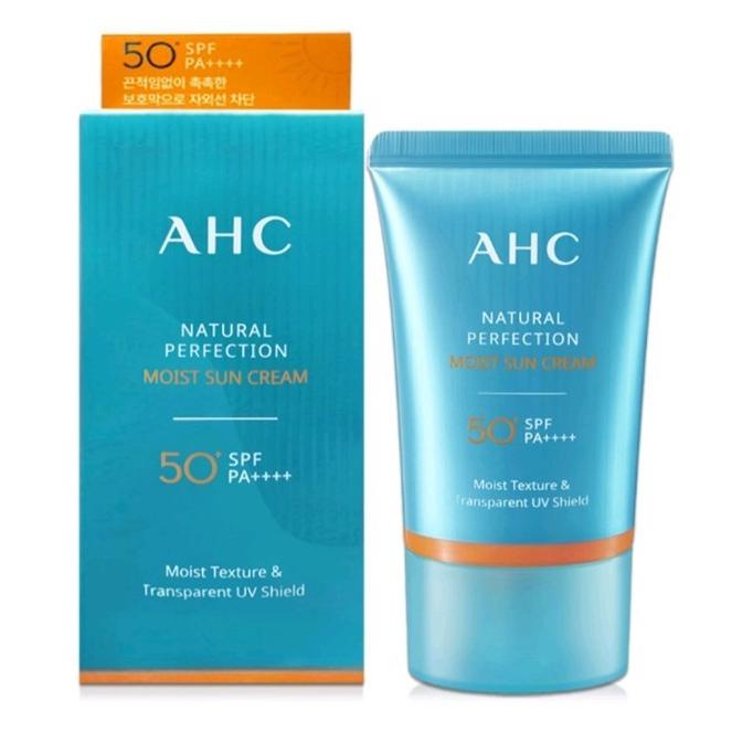 ,,,,,,,] AHC Natural Perfection Moist Sun Cream SPF50+ PA+++/ Sunscreen
