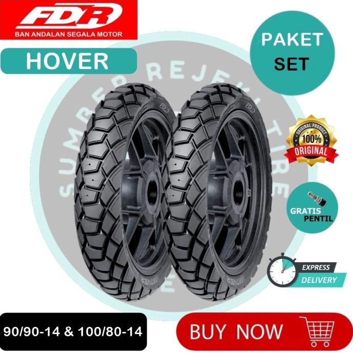 *#*#*#] Paket Ban Motor FDR HOVER 90/90-14 & 100/80-14 Tubeless Dual Purpose