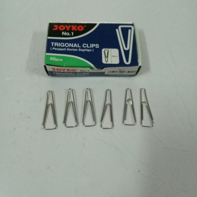 

Trigonal Clip No. 1 - Klip Kertas / Paper Clip / Penjepit Segitiga Kode 922