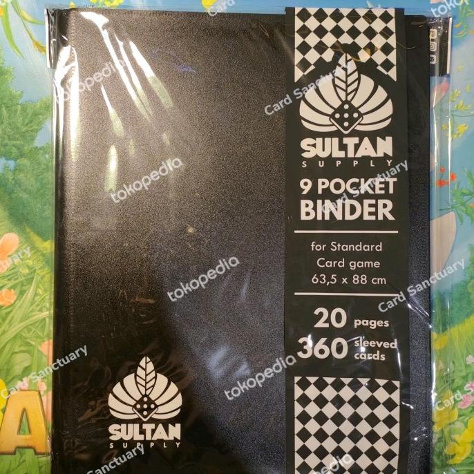 

Sultan 9 Pocket Binder - Black (Hitam)